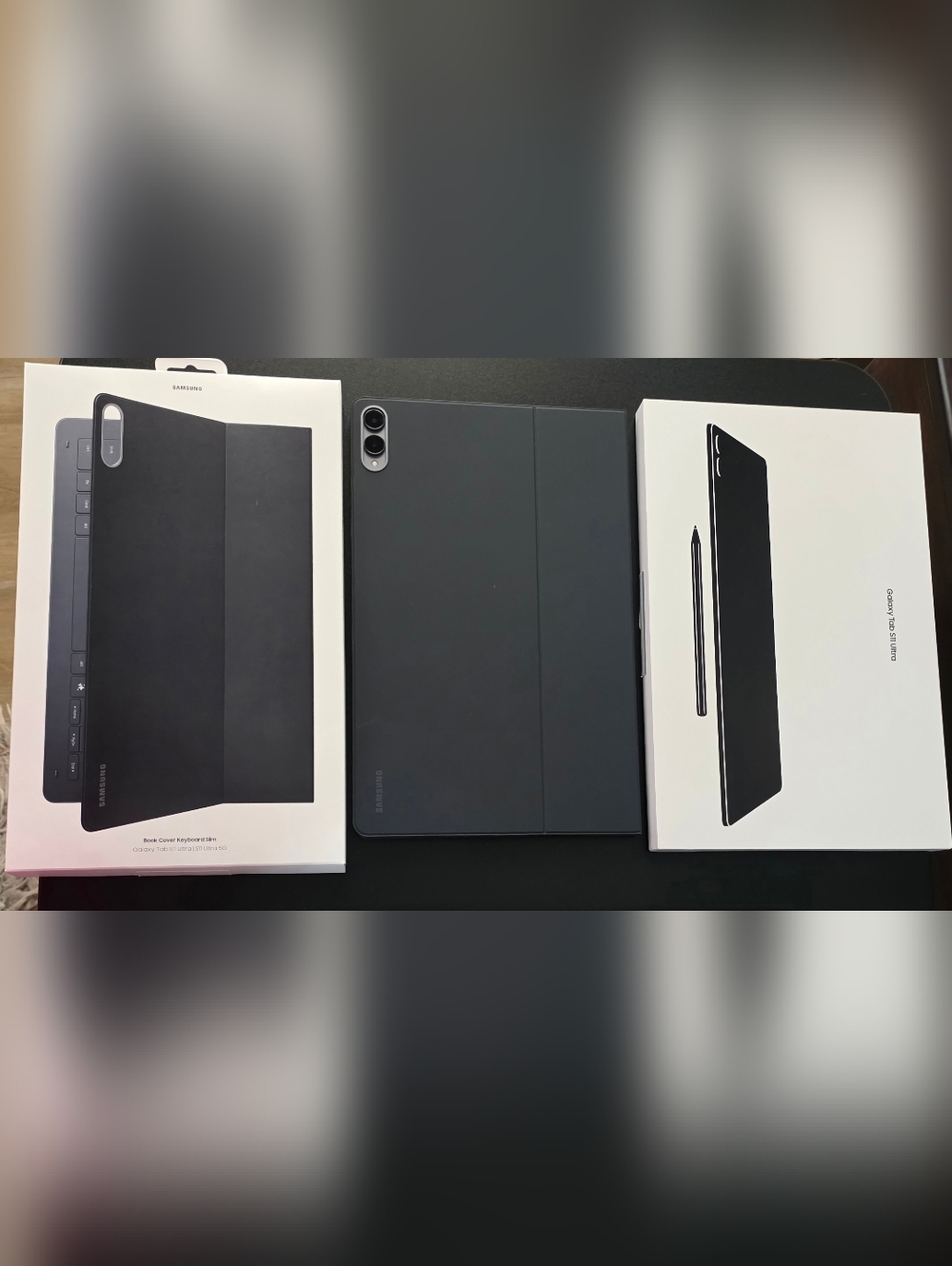 Samsung Galaxy Tablet with Black Keyboard Cover and S Pen Bundle